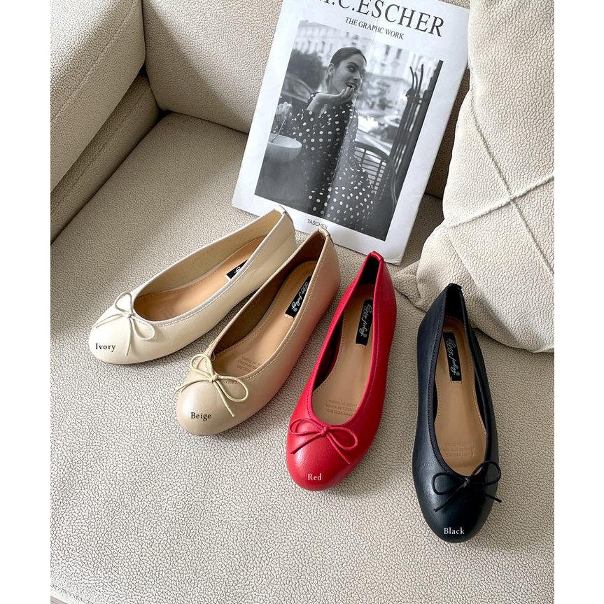 バレエシューズ パンプス りぼん リボン フラット レディース ぺたんこ