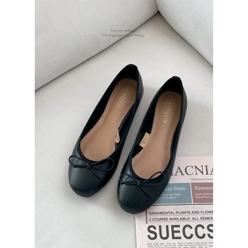バレエシューズ パンプス りぼん リボン フラット レディース ぺたんこ