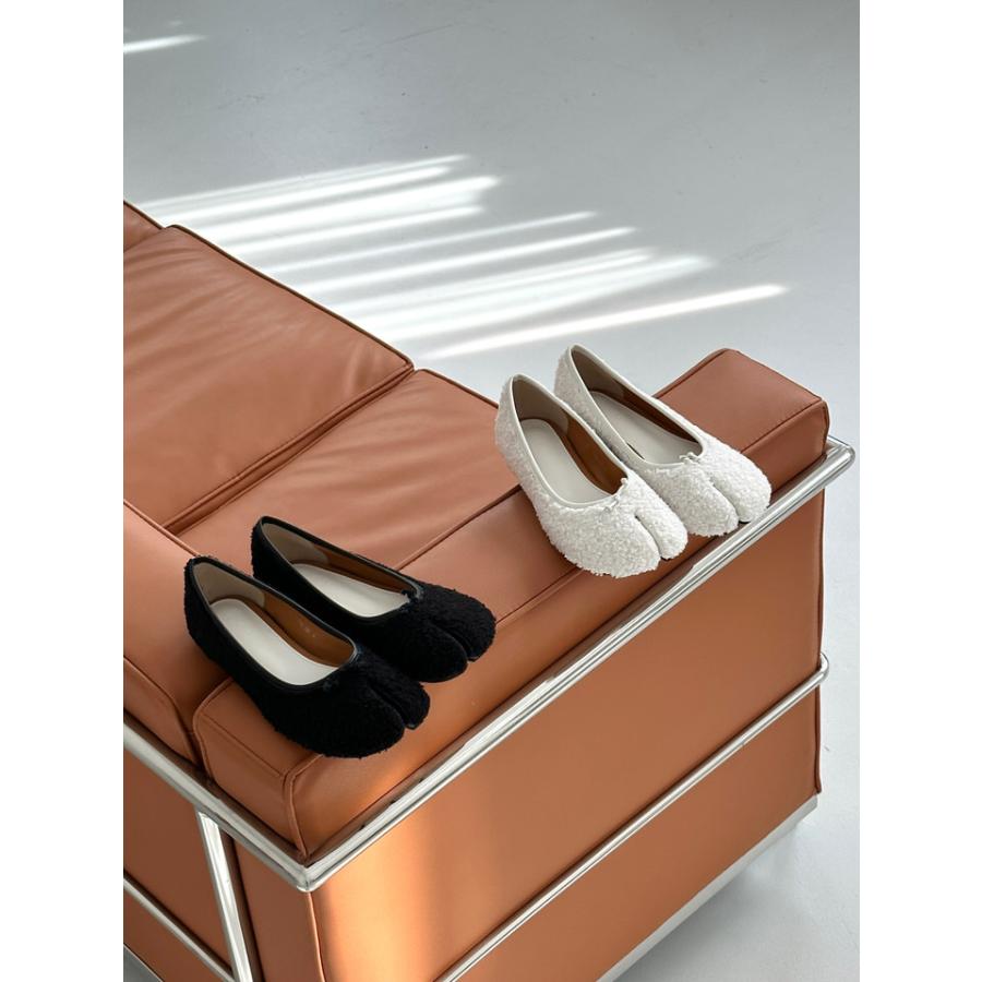 足袋 バレエシューズ パンプス 先割れ タビ tabi たび もこもこ