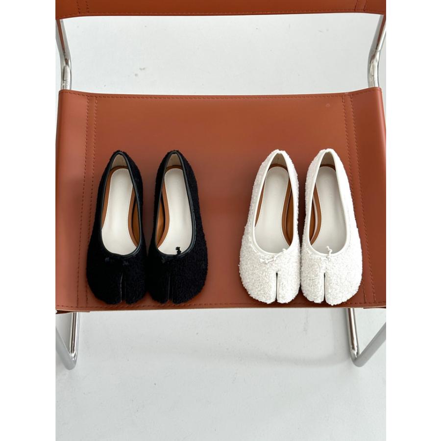 足袋 バレエシューズ パンプス 先割れ タビ tabi たび もこもこ