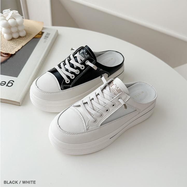 スニーカー サンダル キャップトゥ 厚底 ウェッジソール ウェッジ