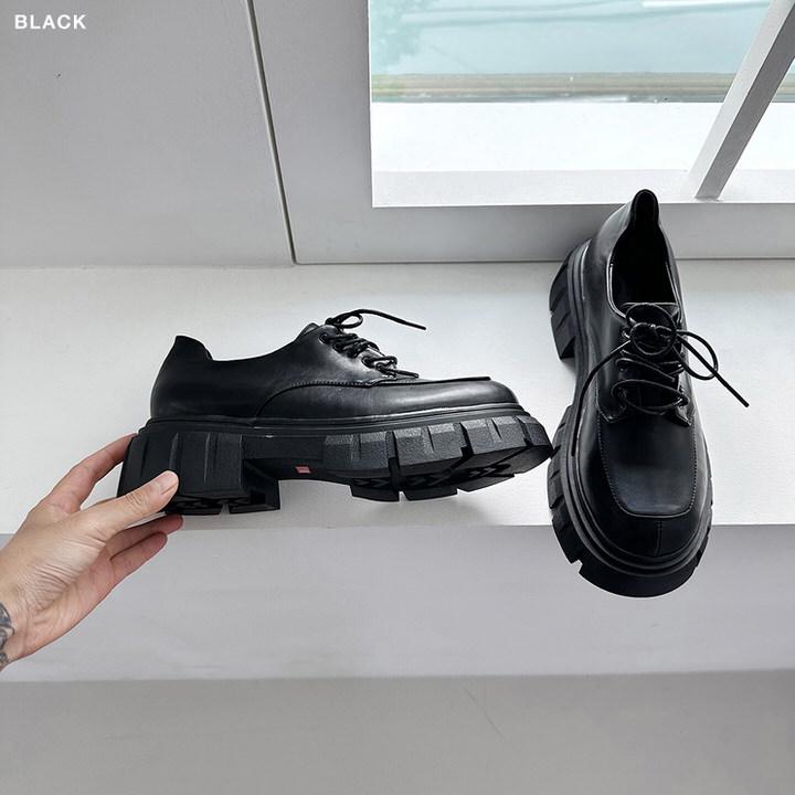 オックスフォードシューズ プラットフォームシューズ トラックソール