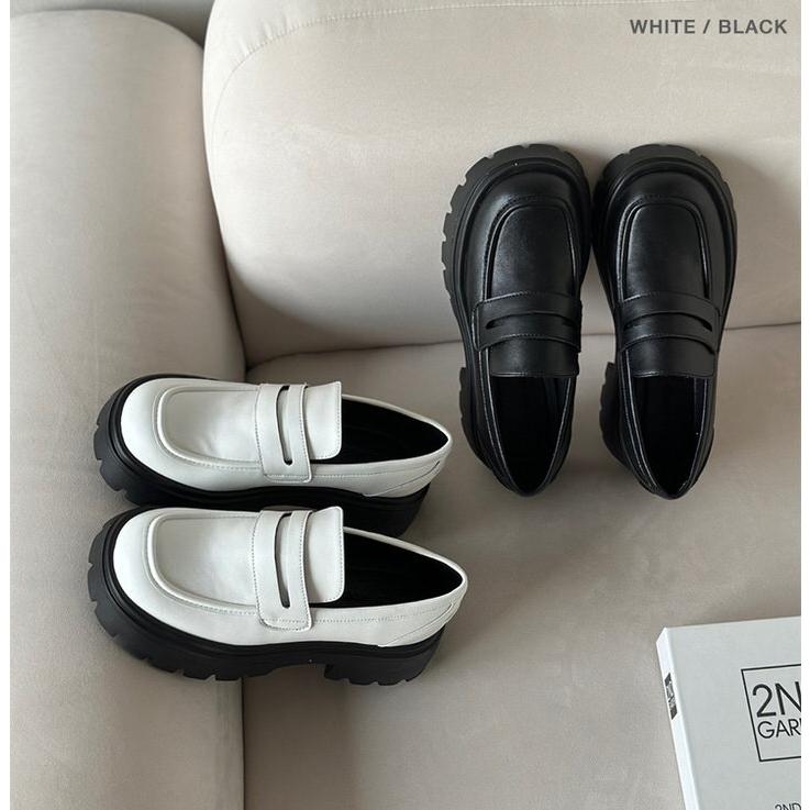 ローファー コインローファー 天然牛革 厚底 トラックソール