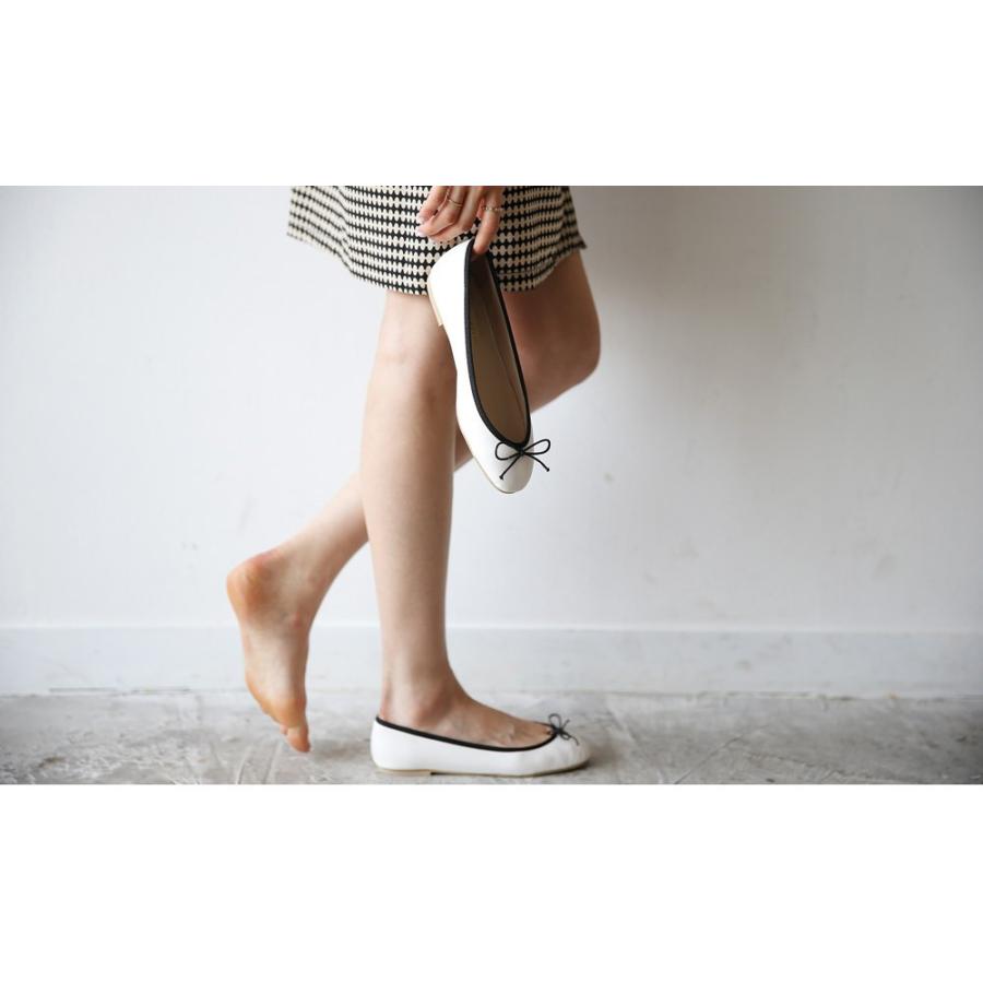 バレエシューズ フラット パンプス シルバー リボン レディース