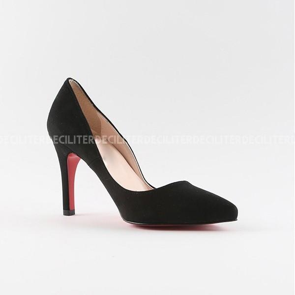ルブタン ハイヒール パンプス スエード ブラック/レッド 35 パンプス｜クリスチャン ルブタン【公式オンラインブティック】