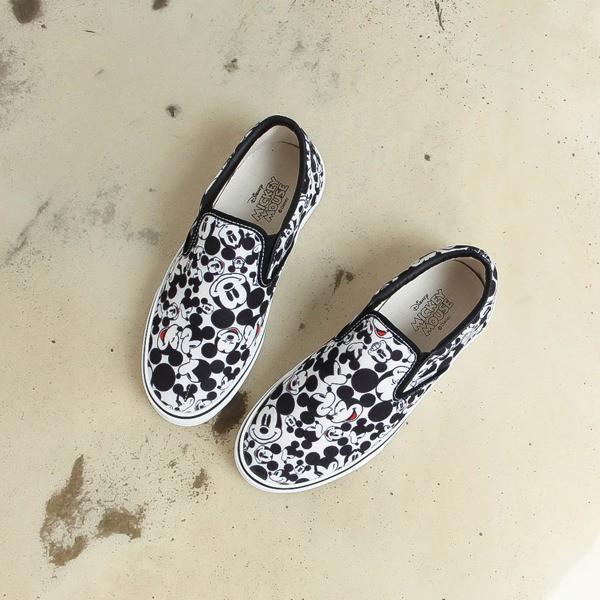 スリッポン レディース スニーカー ディズニー ミッキーマウス 白 ホワイト 厚底 カジュアル 婦人靴 レディースシューズ O Ka 057 Deciliter デシリットル 通販 Yahoo ショッピング