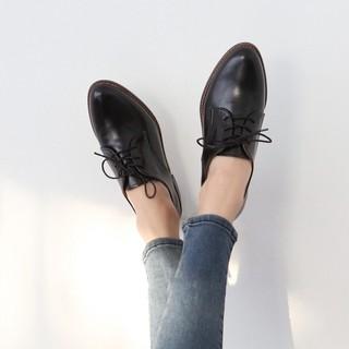 オックスフォードシューズ レディース おじ靴 レースアップ 黒 ブラック 茶色 ブラウン ローファー スタンダード スムース |  | 10