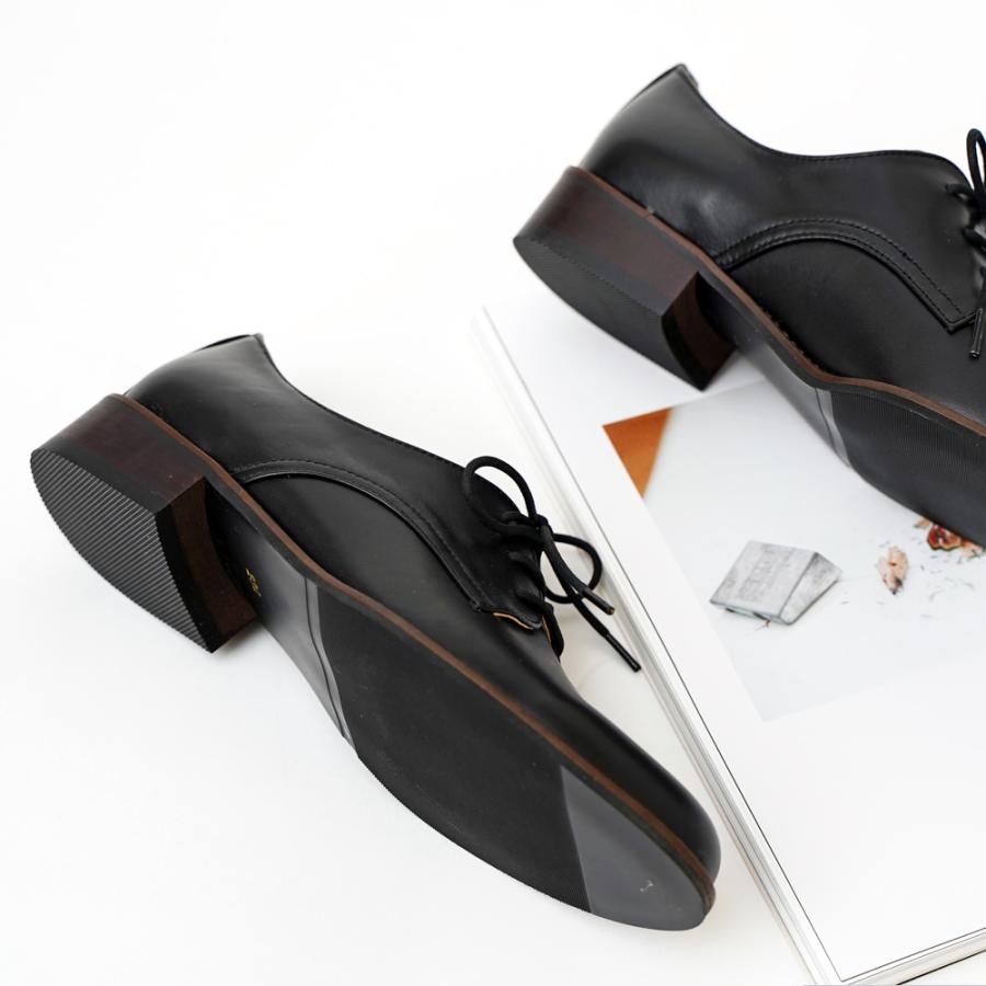 オックスフォードシューズ 本革 レディース 牛革 レザー レースアップ おじ靴 黒 ブラック ローファー オックスフォード |  | 04