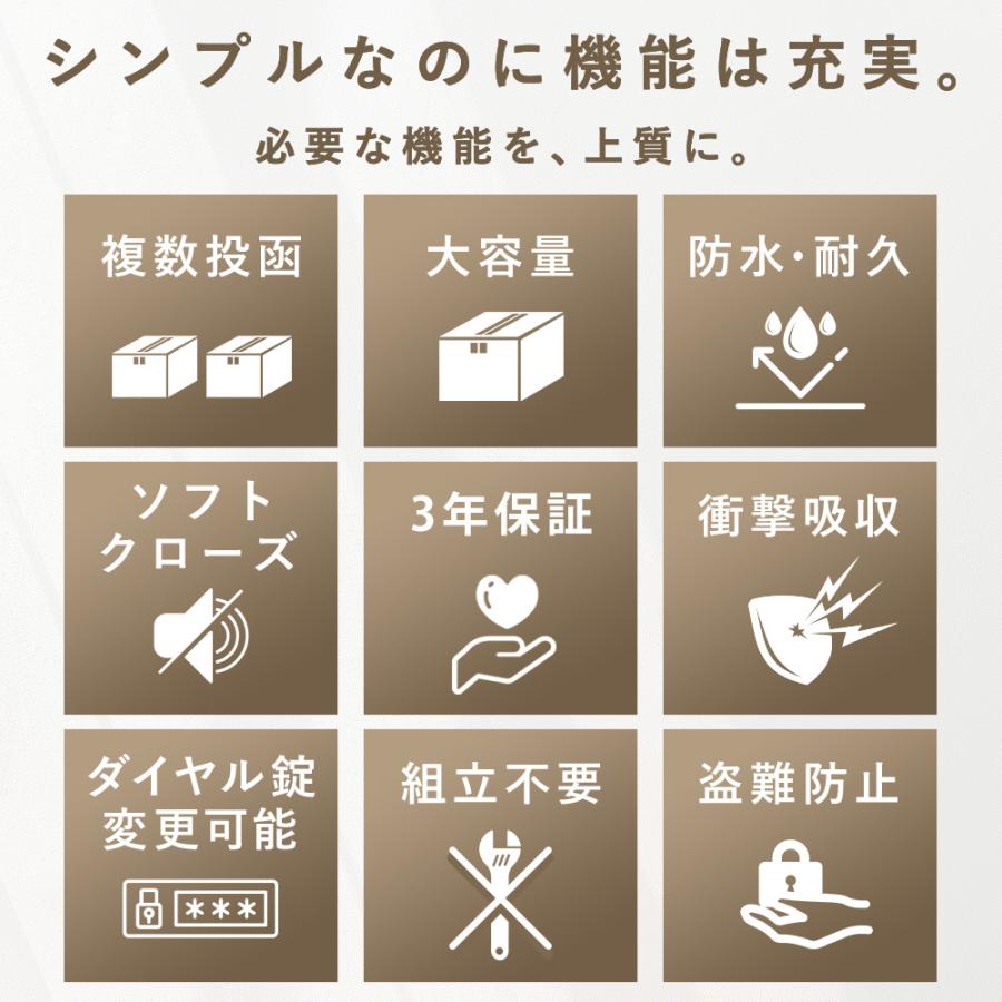 宅配ボックス 戸建 大型 115L おしゃれ 防水 屋外 一戸建て用 置き配ボックス ポスト 一体型 アメリカンポスト P.D.Box Basic | Friendly GARDEN | 09