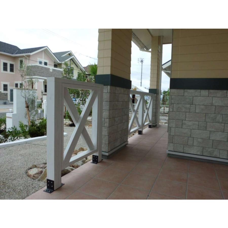 扉付き 白フェンス1式 様々な用途に使えます きフェンス 柱 金具ビス