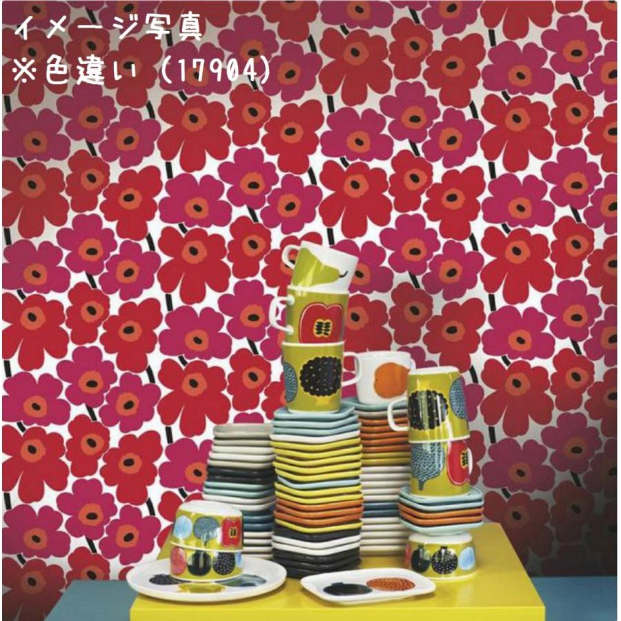 壁紙　張り替え　はがせる　クロス　×　17901　ピンク　マリメッコ　おしゃれ　輸入壁紙　自分で　marimekko　ピエニウニッコ　張り替え　グレー　DIY　輸入壁紙