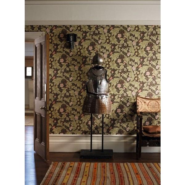 輸入壁紙 ウィリアムモリス ウィリアムモリス イギリス の輸入壁紙 紙素材 10m 1ロール単位で販売 輸入壁紙 レスター Leicester インテリアショップ Diy 工具 ウィリアムモリス ブラウン デコール セール超安い