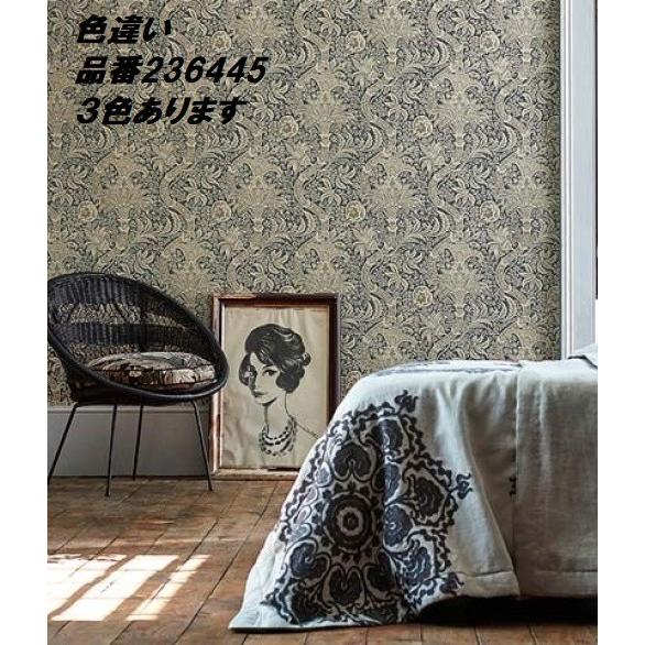 壁紙 張り替え おしゃれ 輸入 おすすめ ウィリアムモリス インディアン Morris ｃｏ コレクター 216444 グレー 花柄 輸入壁紙 Indean 216444 インテリアショップ デコール 通販 Yahoo ショッピング