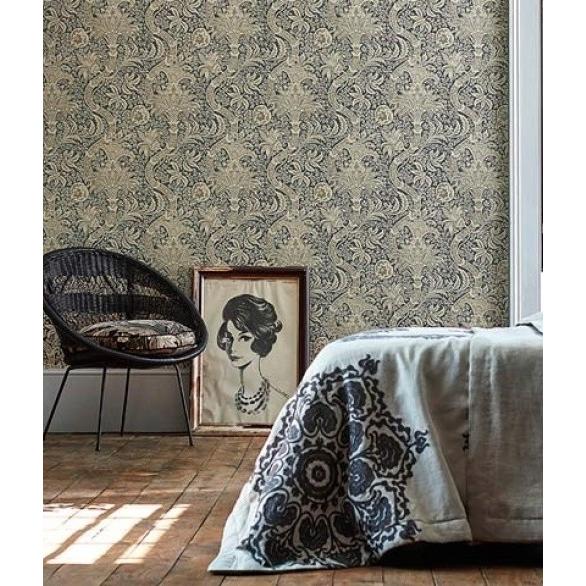 壁紙 張り替え おしゃれ 輸入 おすすめ ウィリアムモリス インディアン Indian Morris ｃｏ コレクター 茶色 花柄 輸入 壁紙 インテリアショップ デコール 通販 Yahoo ショッピング