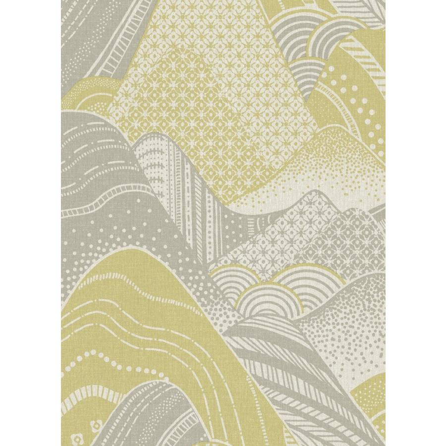 壁紙 張り替え おしゃれ 輸入 おすすめ 輸入壁紙 Espoir New Age 国内在庫 2764 イエローグリーン 波模様 和柄 和モダン テシード 2764 インテリアショップ デコール 通販 Yahoo ショッピング