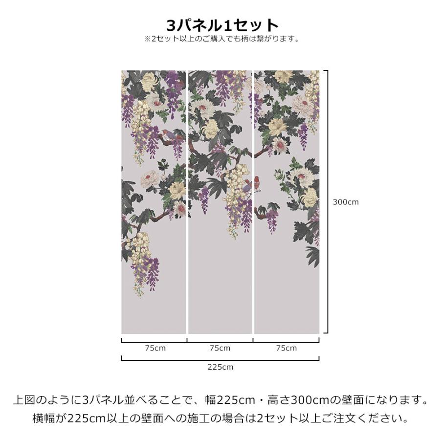 壁紙 張り替え おしゃれ 輸入 おすすめ Etro Ii エトロ Secret Garden Grey 3パネル1セット インテリアショップ デコール 通販 Yahoo ショッピング