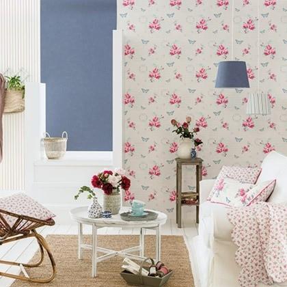 壁紙 張り替え おしゃれ 輸入 おすすめ カセリオ アシュレイ フランス製 花柄 ブルー Ashl エレガント フェミニン テシード はがせる Ashl インテリアショップ デコール 通販 Yahoo ショッピング