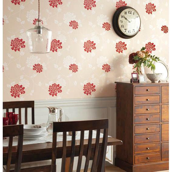 LauraAshley壁紙クロス ローテーブルUSEDリメイク ハンドメイド 壁紙 クロス 花柄 輸入壁紙 ローラアシュレイ 115267 Elwyn バラ