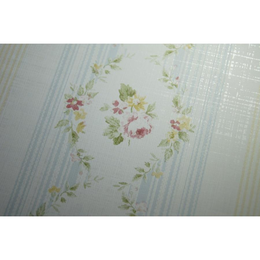 壁紙 Flora 花柄 ストライプ ブルー Fg 輸入品 Fg インテリアショップ デコール 通販 Yahoo ショッピング