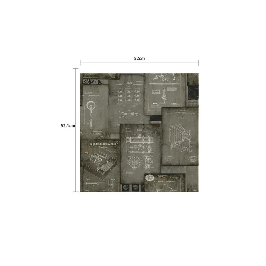 壁紙 張り替え おしゃれ 輸入 おすすめ 輸入壁紙 Espoir New Age 国内在庫 Ho3335 グレー 書斎 図面 書類 モダン York テシード Diy Ho3335 インテリアショップ デコール 通販 Yahoo ショッピング