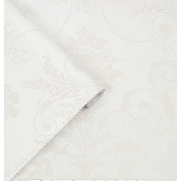 壁紙 クロス 花柄 輸入壁紙 ローラアシュレイ 113382 Josette ホワイト