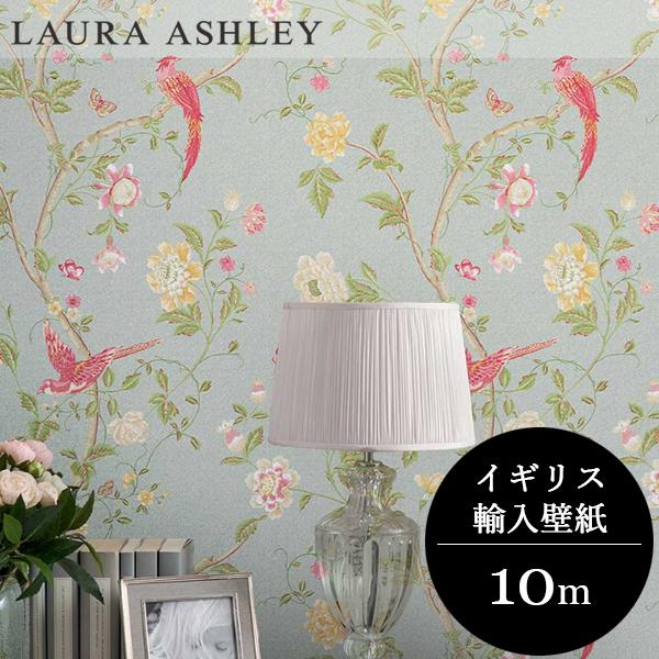 壁紙 クロス 花柄 輸入壁紙 ローラアシュレイ 113392 Summer Palace 花
