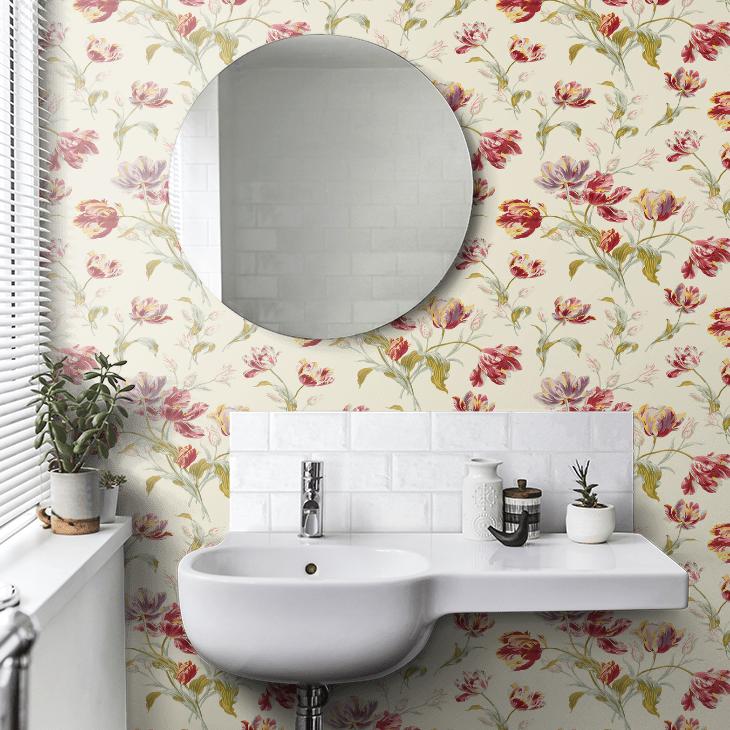 壁紙 クロス 花柄 輸入壁紙 ローラアシュレイ 113400 Gosford 花