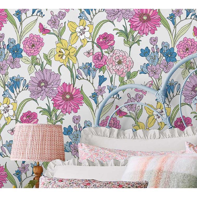 壁紙 クロス 花柄 輸入壁紙 ローラアシュレイ 119846 Gilly 花