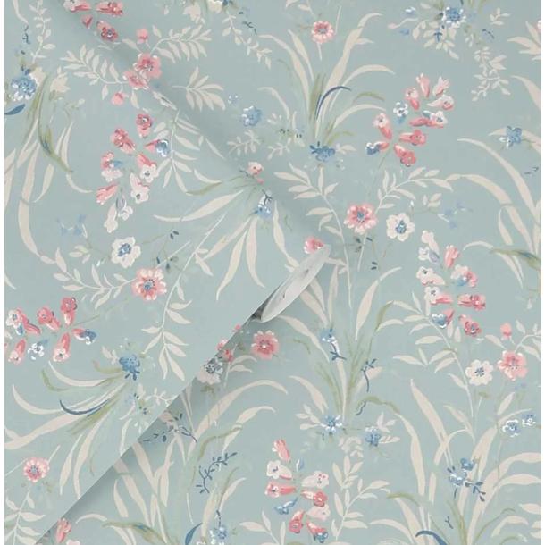 美品✨ローラアシュレイ 花柄 コットンラグ ダッグエッグ esme エズミー 美品✨ローラアシュレイ 花柄 コットンラグ ダッグエッグ esme