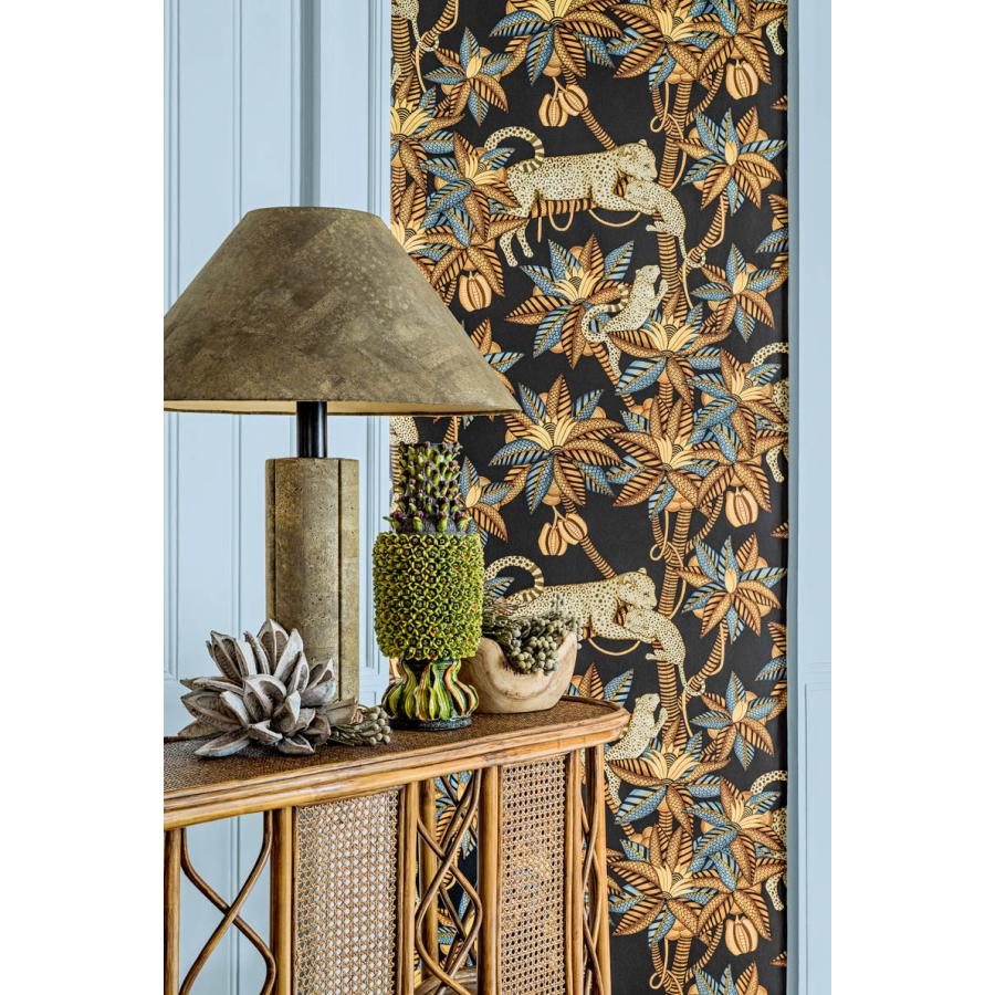 サファリ柄 ヒョウ 植物 ボタニカル 光沢 アフリカン Cole＆Son コール