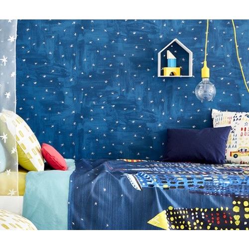 壁紙 張替え クロス おしゃれ 輸入壁紙 Picturebook W581 03 ネイビーブルー スター 星 グラデーション 塗り絵風 キッズ 子供部屋 絵本 W581 03 インテリアショップ デコール 通販 Yahoo ショッピング
