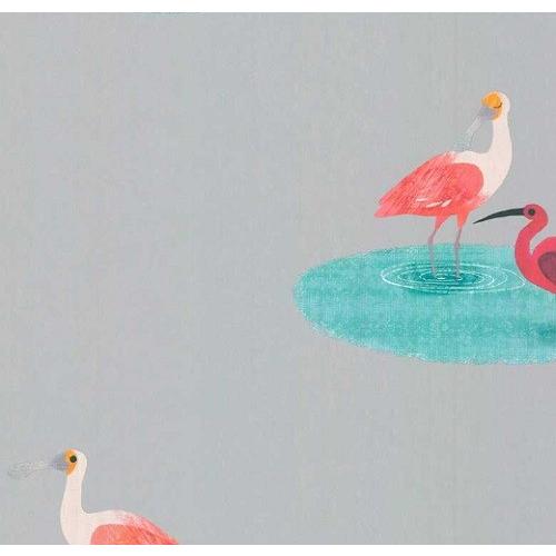 大人気定番商品 張り替え 輸入 壁紙 Nova バード 輸入 シルバー キッズ 子供部屋 Picturebook 鳥 W587 01 壁紙 おしゃれ おすすめ W587 01 絵本 セール品質満点