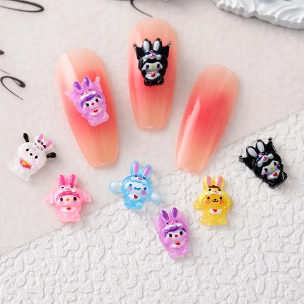 3dネイルパーツ ねこ いぬ うさぎ ネイルパーツ 3dネイルパーツ 立体ネイル ねこ 犬 ネイルパーツ うさぎ 3dネイル