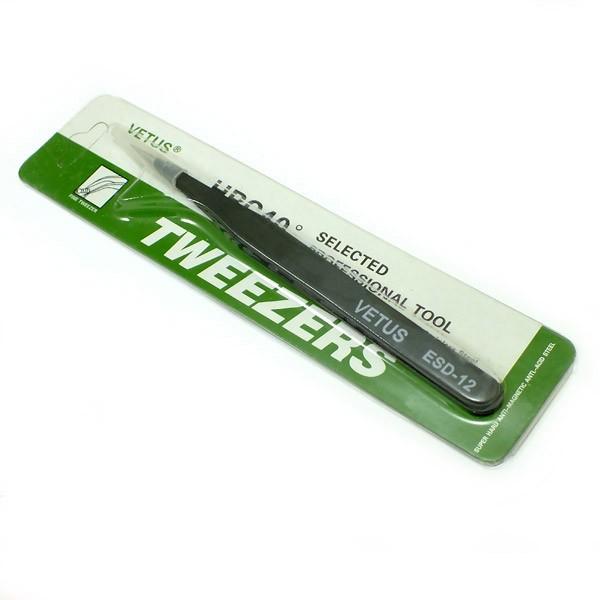 プロ用ツイーザー(ピンセット) Vetus ESD-12 デコ用途に最適！まつげ