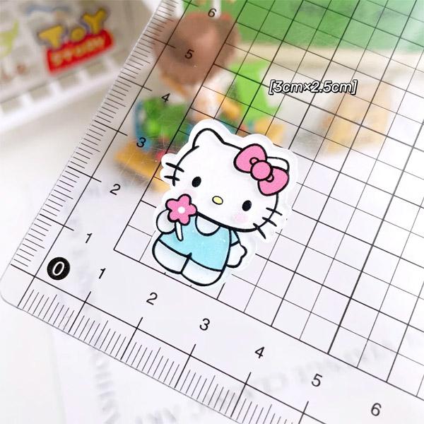 アクリル製 8種類の薄いかわいい絵柄のねこちゃんたち☆貼り付け用