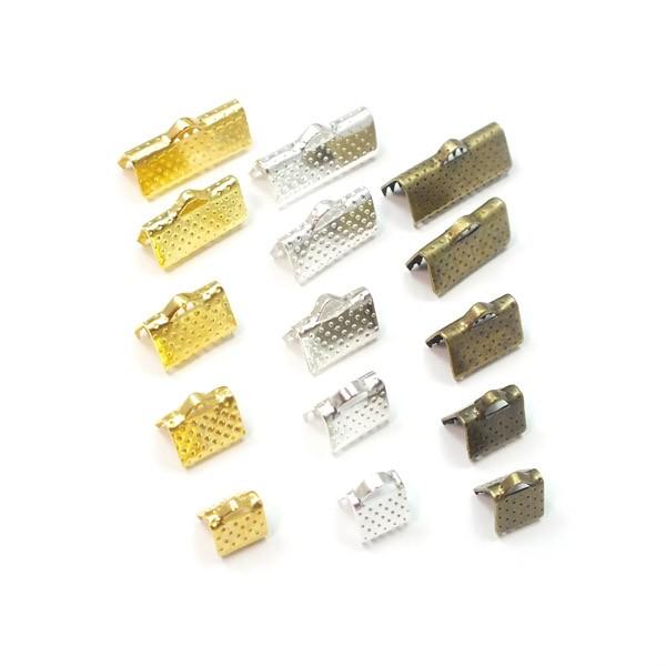 リボン留め・紐止め金具 6mm 8mm 10mm 13mm 16mm ワニ口クリップ ワニグチ レース ひも りぼん ヒモ |  | 02