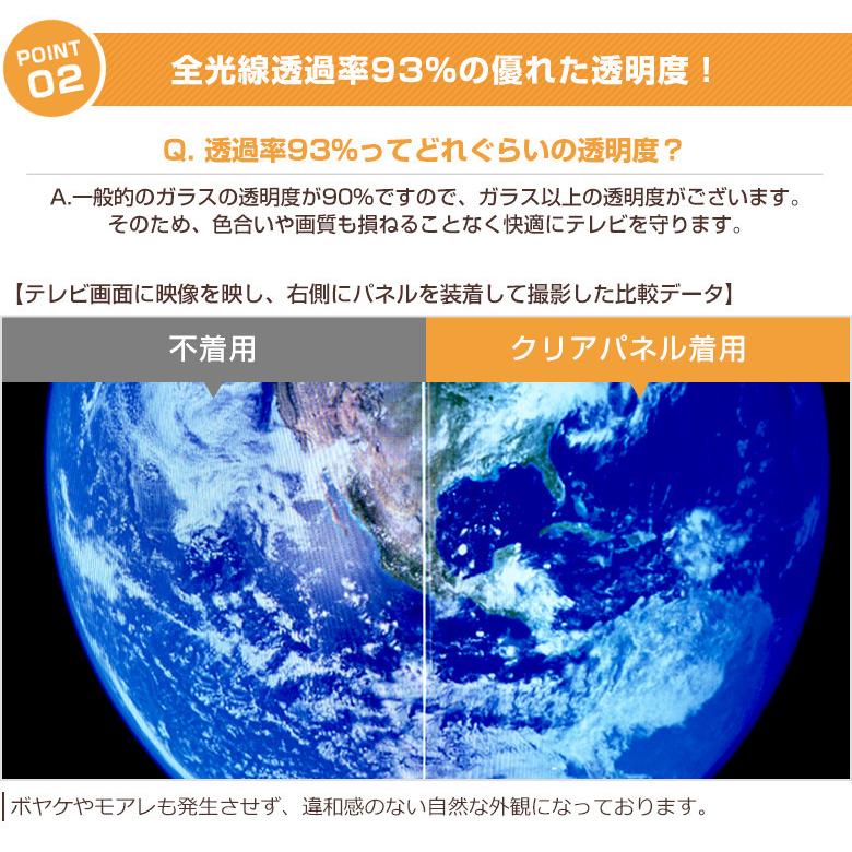 テレビ保護パネル 55型 55インチ クリアパネル テレビガード テレビ保護パネル 55型 55インチ クリアパネル テレビガード