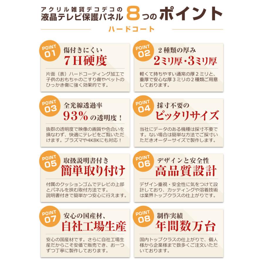 液晶テレビ保護パネル 19型 19インチ ストッパー付き ハードコート キズ防止 重厚3ミリ 光沢グレア仕様 16 19V対応 保護カバー 有機EL 地震対策 CLIERL｜decodecoshop｜05