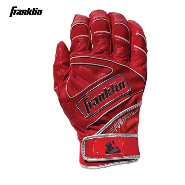 送料無料 FRANKLIN フランクリン バッティンググラブ パワーストラップ クロムシリーズ 20493 手袋 好評受付中 返品交換不可 信用 Lサイズ 野球 レッド 両手