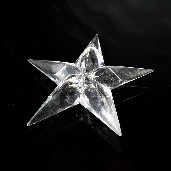 Swarovski 星型クリスタル オーナメント アクリル製星型46.5mmオーナメントuc45｜軽量・割れにくいクリスタル調