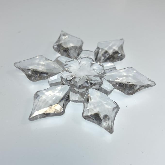 アクリル製スノーフレーク フラワー型63mmオーナメント |  | 02