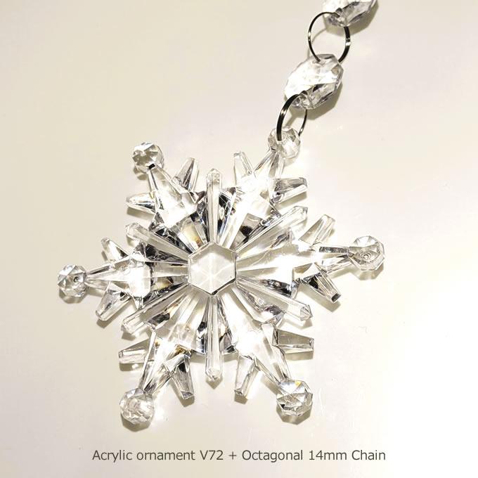 アクリル製スノーフレーク型72mmオーナメント |  | 05
