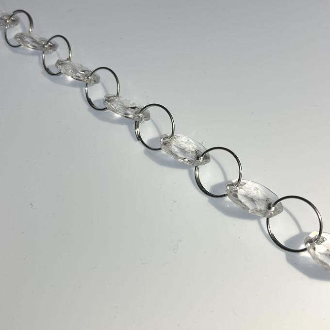 アクリル製クリスタルガーランド クリア（1m）×15本 : クリスタル