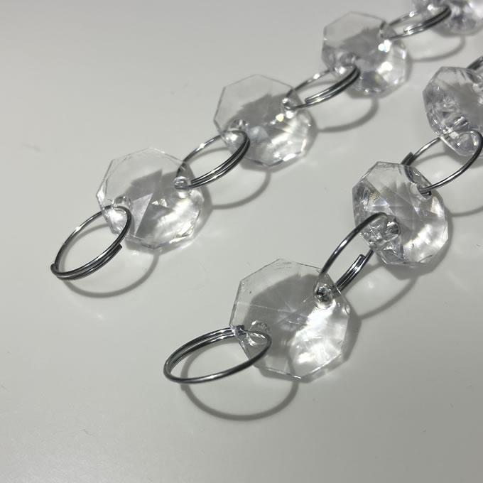 アクリル製クリスタルガーランド クリア（1m）×15本 : クリスタル