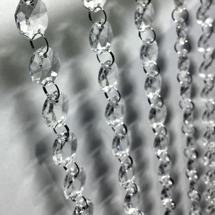 アクリル製オクタゴン19mmクリスタルチェーン1m |  | 04