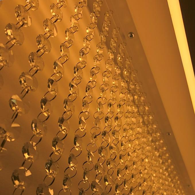 クリスタルビーズカーテン/アクリル製オクタゴン14mm プロ仕様