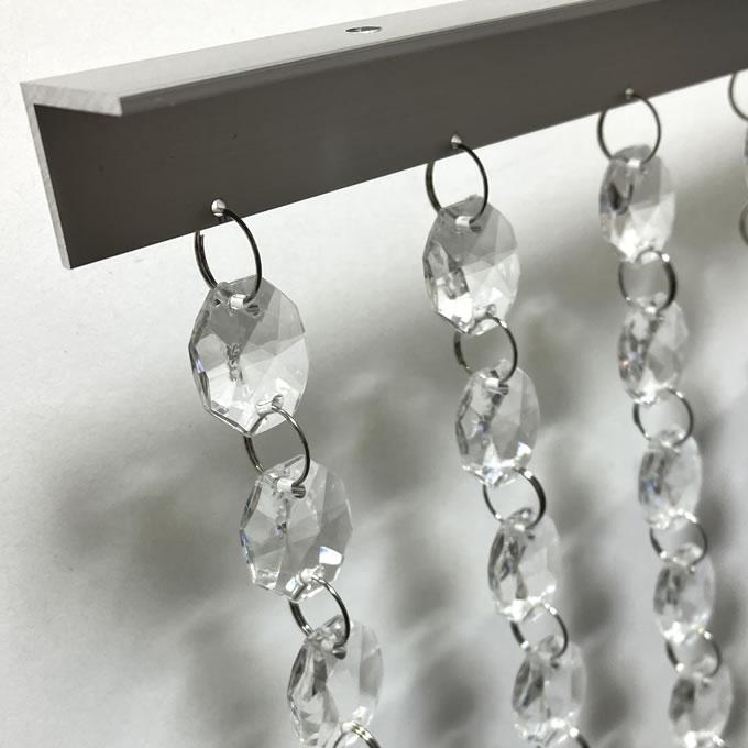 クリスタルビーズカーテン/アクリル製オクタゴン19mmクリア仕様 プロ仕様 |  | 02