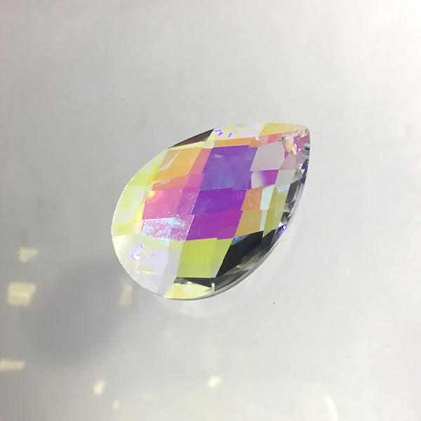 アーモンドドロップ型38ｍｍ（ガラス製シャンデリアペンダント オーロラAB）｜decoline｜02