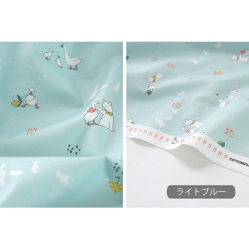 生地・布・入園入学　≪ Pretty cat - Story ≫　コットン/幅110cm　（抗菌・消臭加工）　【10cm単位販売】｜decollections｜03