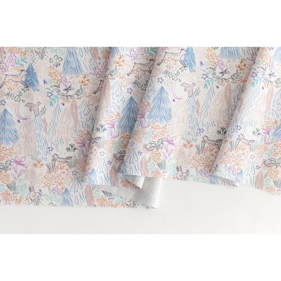 生地・布・入園入学≪カラフルフォレスト≫コットン/幅111cm【10cm単位販売】 | デコレクションズ | 01